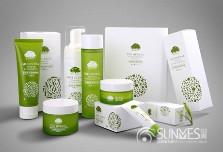 柏束天然有機(jī)護(hù)膚品瓶型外包裝設(shè)計案例