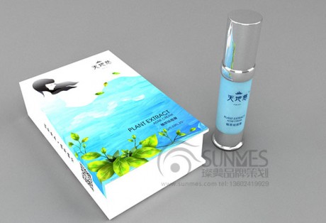天地姿護(hù)膚品插畫風(fēng)格包裝設(shè)計
