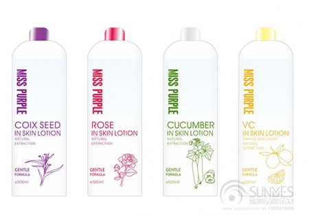 miss purple 天然護(hù)膚品包裝設(shè)計